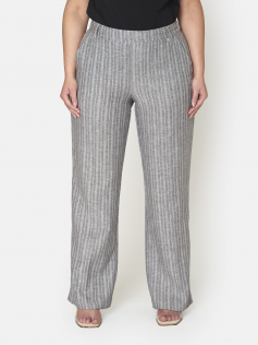 Pantalon ligné gris