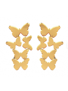 Boucles papillons dorés