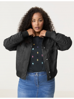 Veste bomber froncée