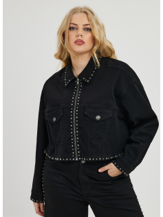 Veste courte oversize à clous