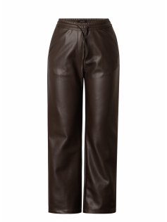 Pantalon simili cuir marron