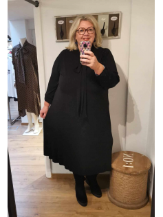 Robe plissée noire Dolce