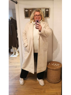 Long manteau beige