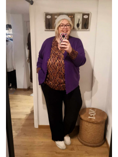 Cardigan violet