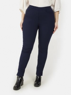 Pantalon imprimé noir et bleu