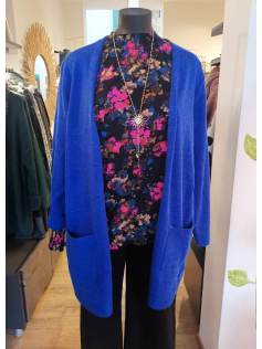 Cardigan bleu azur