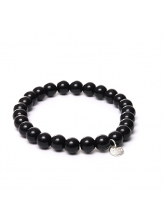 Bracelet noir 8 mm XL