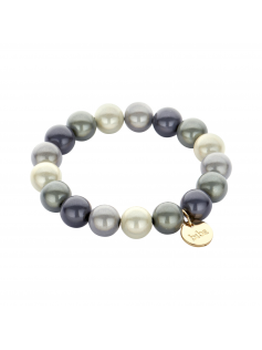 Bracelet multi gris 12 mm XL