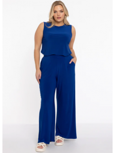 Pantalon extra large cobalt