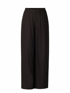 Pantalon noir en lin mélangé