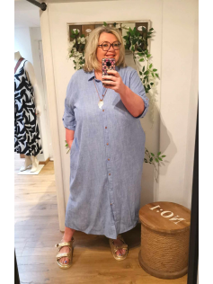 Robe chemise bleu ciel