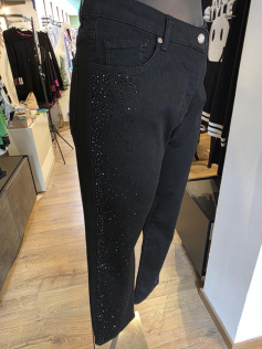 Jeans noir à brillants