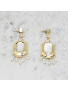 Boucles Ornement en nacre