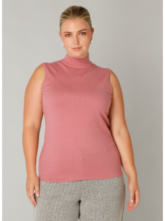 Pull sans manches rose Franca