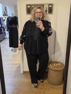 Veste sweat à brillants