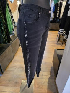 Jeans gris foncé brillants