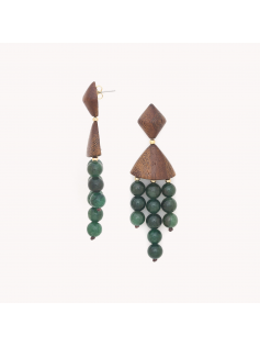 Boucles 3 rangs Aventurine