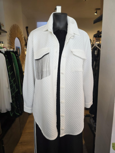 Surchemise blanche matelassée