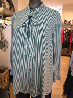 Chemisier ligné vert