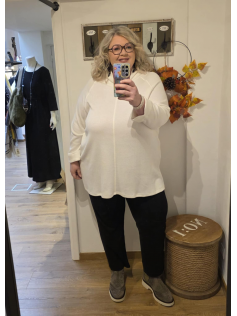 Pull blanc en A