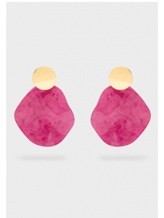 Grandes boucles fuchsia