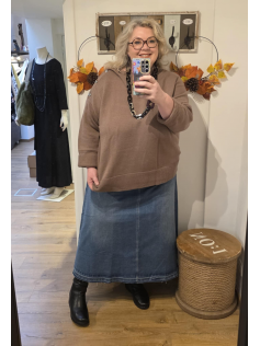 Pull taupe Ghislaine