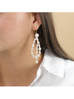 Boucles perles de culture