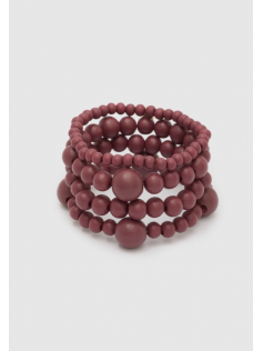 Lot de bracelets lie de vin