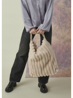 Sac en fourrure ecru