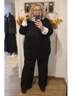 Pull tunique noir