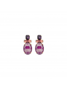 Boucles rose mauve