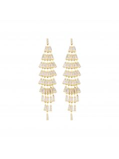 Longues boucles en strass