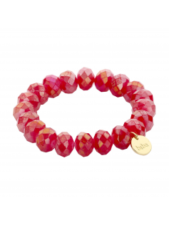 Bracelet cristal rouge 14 MM