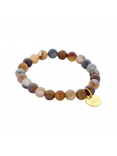 Bracelet grey agate XL