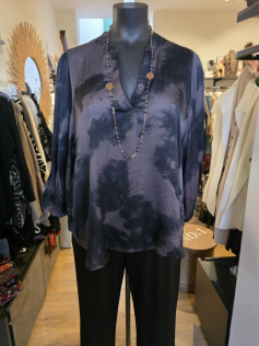 Blouse aspect soie