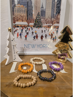 Bracelet en résine orange