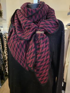 Echarpe bordeaux