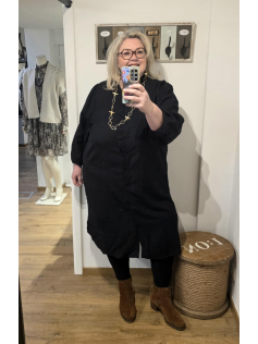 Robe chemise noire Uma