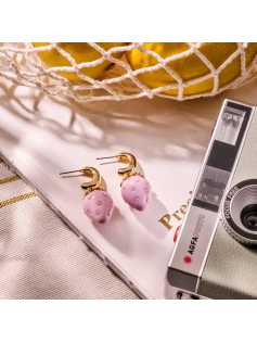 Boucles fraises roses