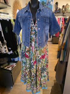 Petite veste courte en jeans