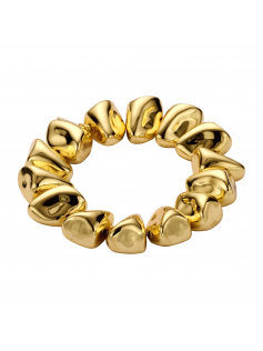 Bracelet doré torsadé