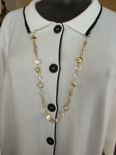 Sautoir en perles de verre