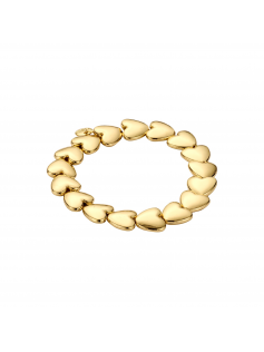 Bracelet coeur doré