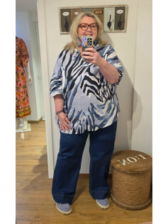 Tunique bleue en lin