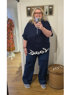 Tunique en lin marine