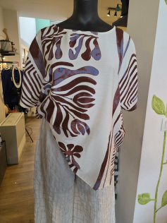 Pantacourt large gaufré