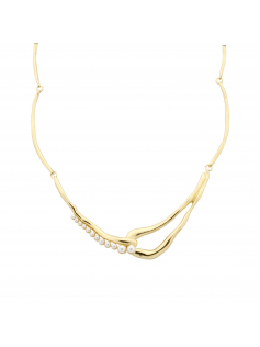 Collier rigide perlé