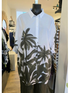 Chemise palmiers kaki