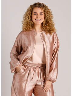 Bomber satiné rose