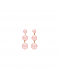 Boucles boules roses